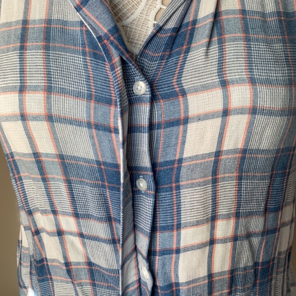 Cloth and stone buttondown plaid shirt size small - Picture 2 of 5